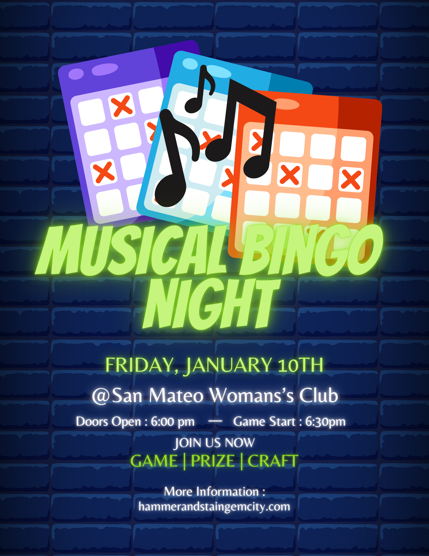 01-10-25 @SMWC Country Music Bingo Night